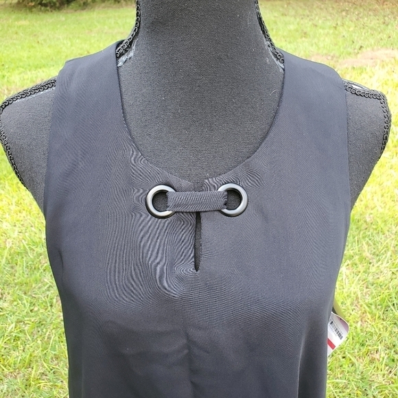 Long high-low black sleeveless Alfani dress NWT - Picture 2 of 5